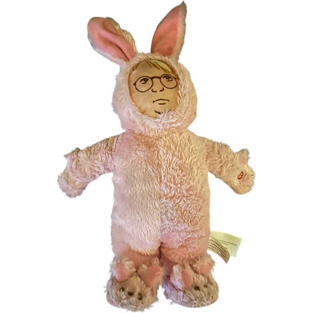 A Christmas Story Ralphie Pink Bunny Animated Musical Side Stepper Gemmy Works